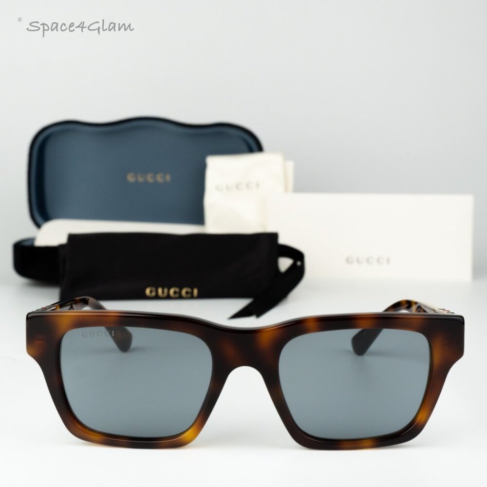 Gucci Men Sunglasses Havana Grey Square GG1889S 004 BRAND NEW